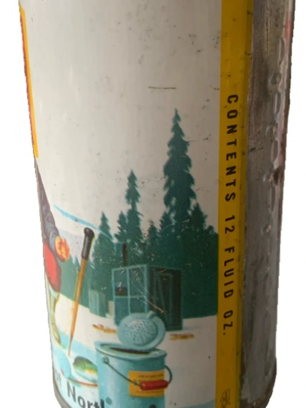 Vintage Beer Can Schmidt Beer Ice Fishing Empty Steel Can